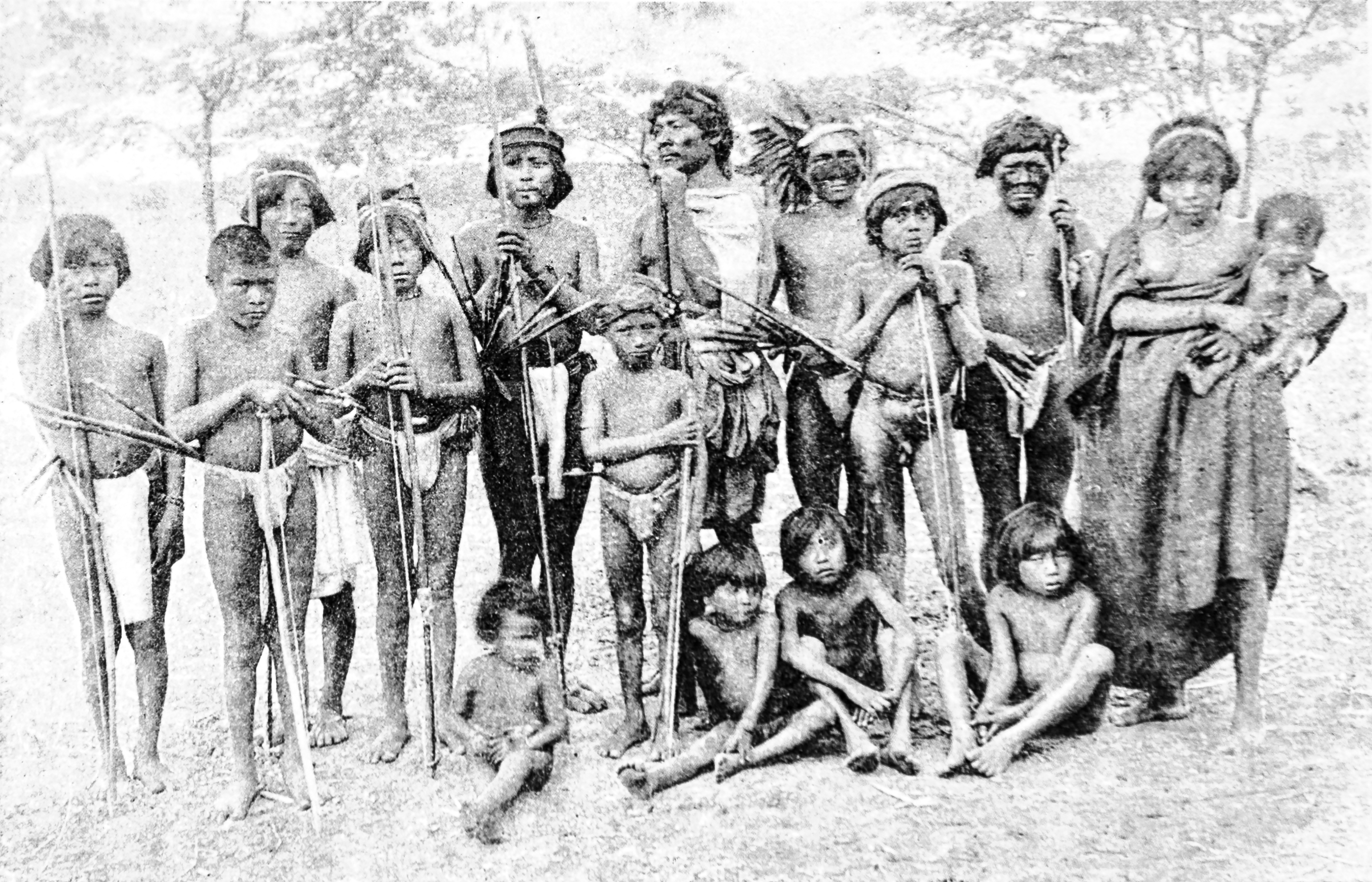 Group of Wayuu indigenous people photographed during the Candelier expedition, c. 1893