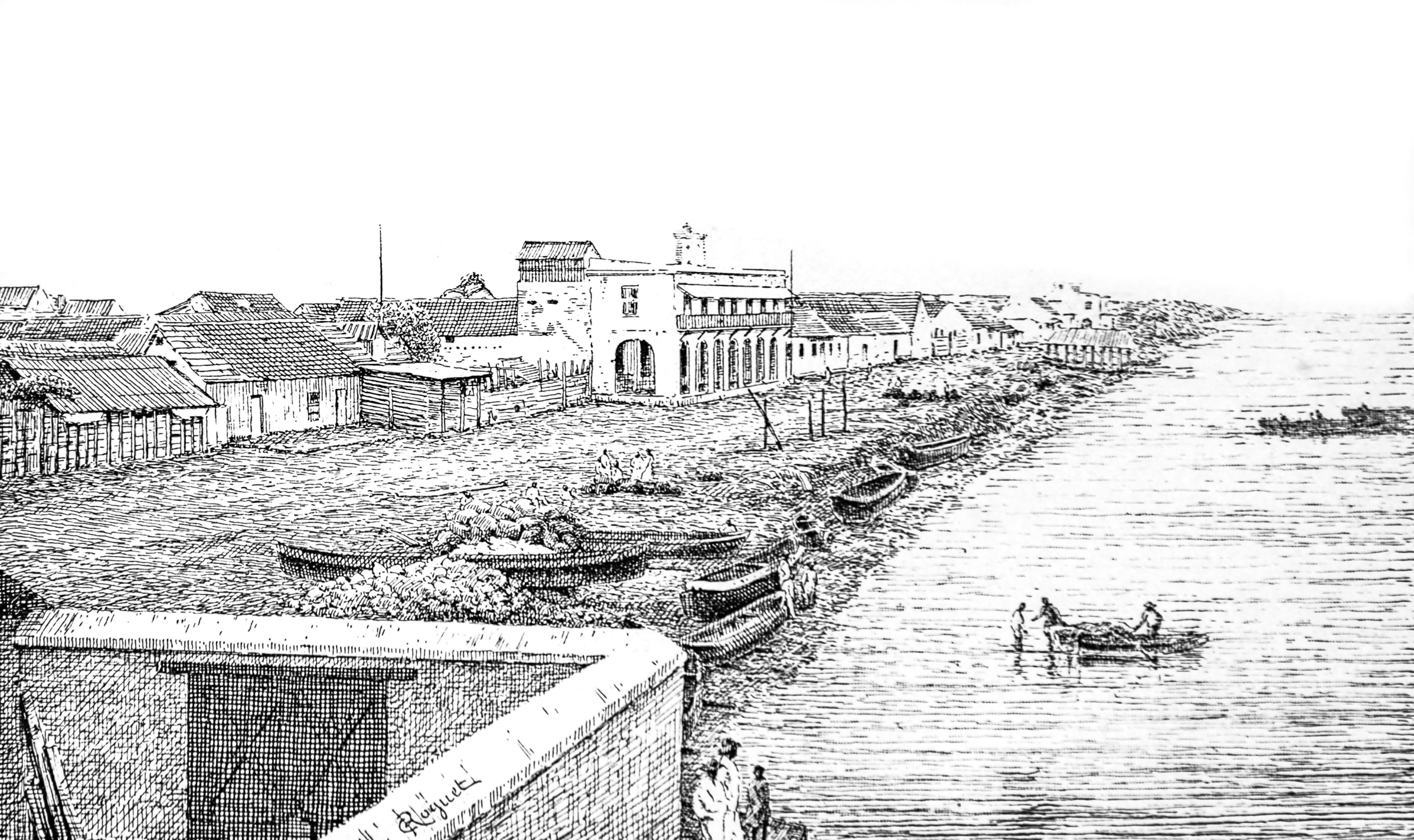 The Malecón of Riohacha, 1893